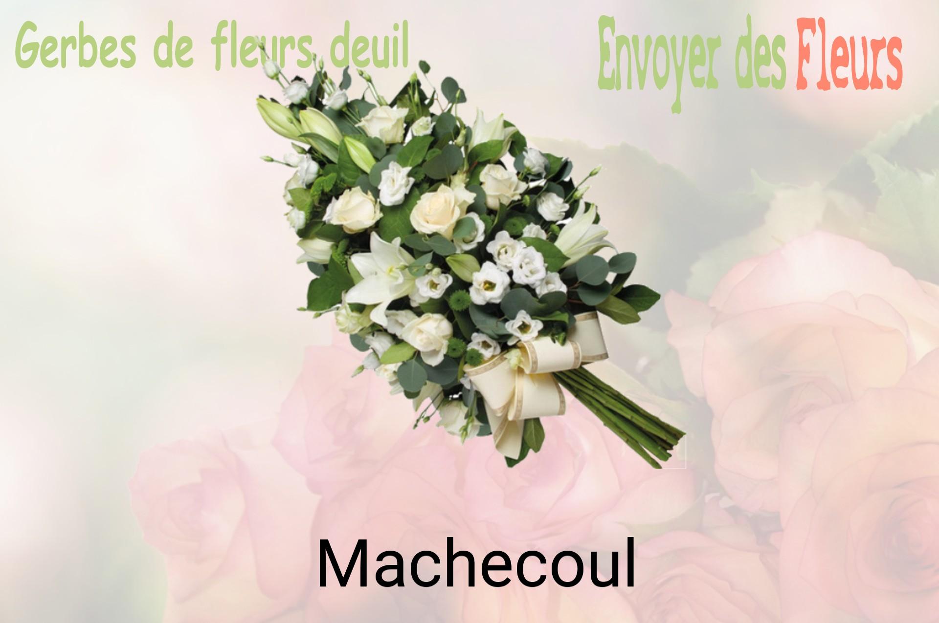 Gerbe de fleurs de deuil livrée à Machecoul